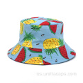 Gorra de pesca reversible de algodón